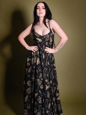 Amalie Maxi in Stregheria Print